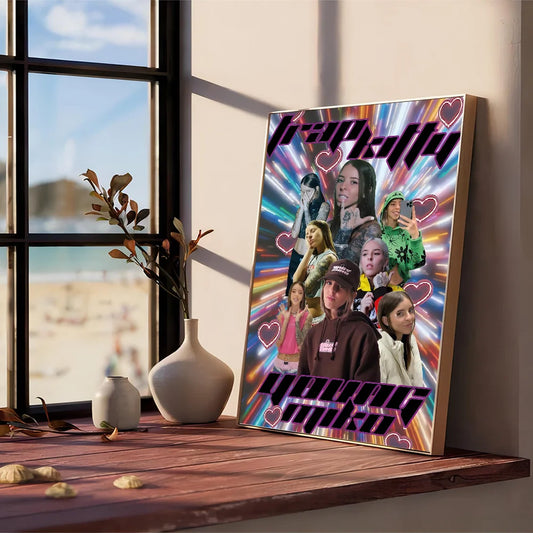 Young Miko Collage Poster – Trap Kitty