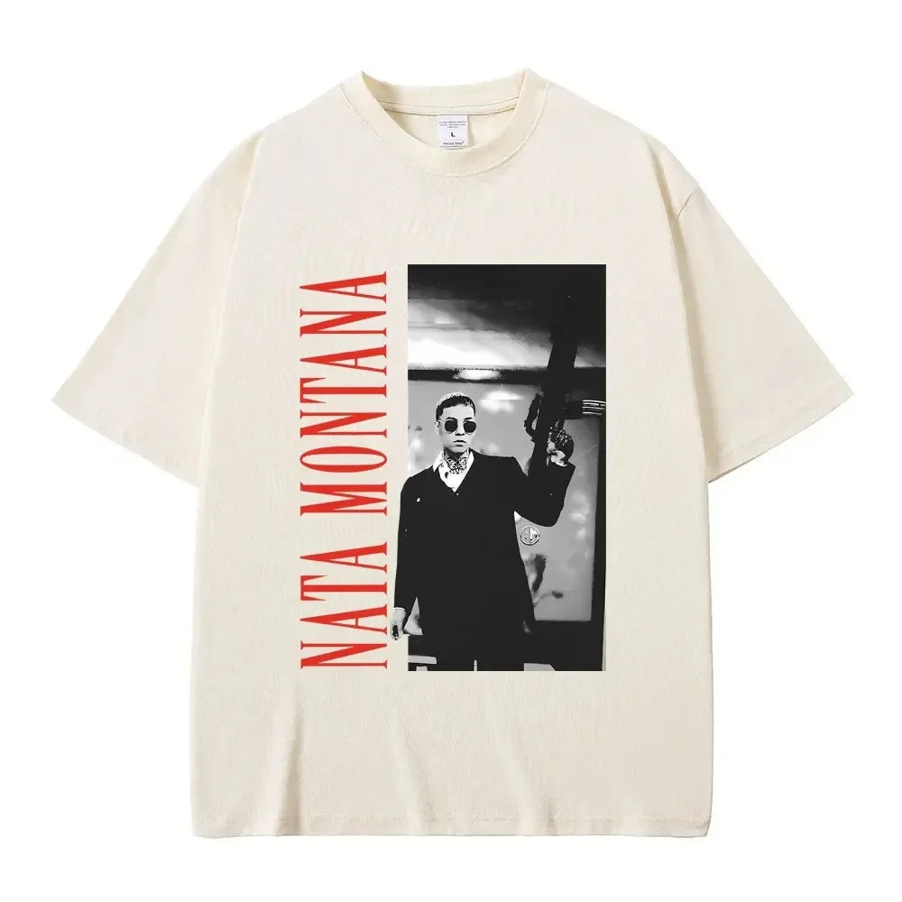 Natanael Cano Nata Montana T-Shirt – Beige