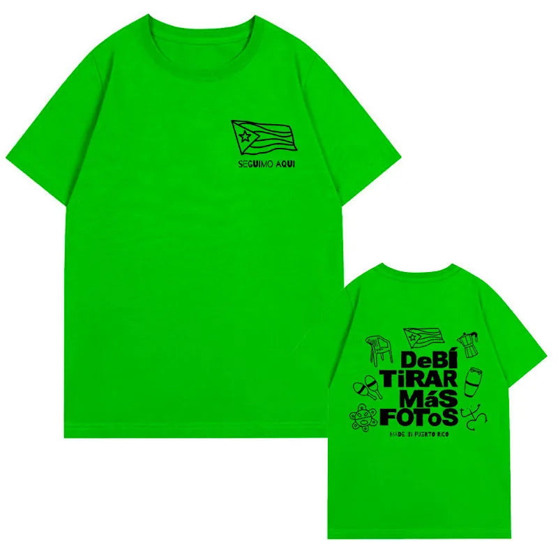 Bad Bunny Green T-Shirt – Debí Tirar Más Fotos