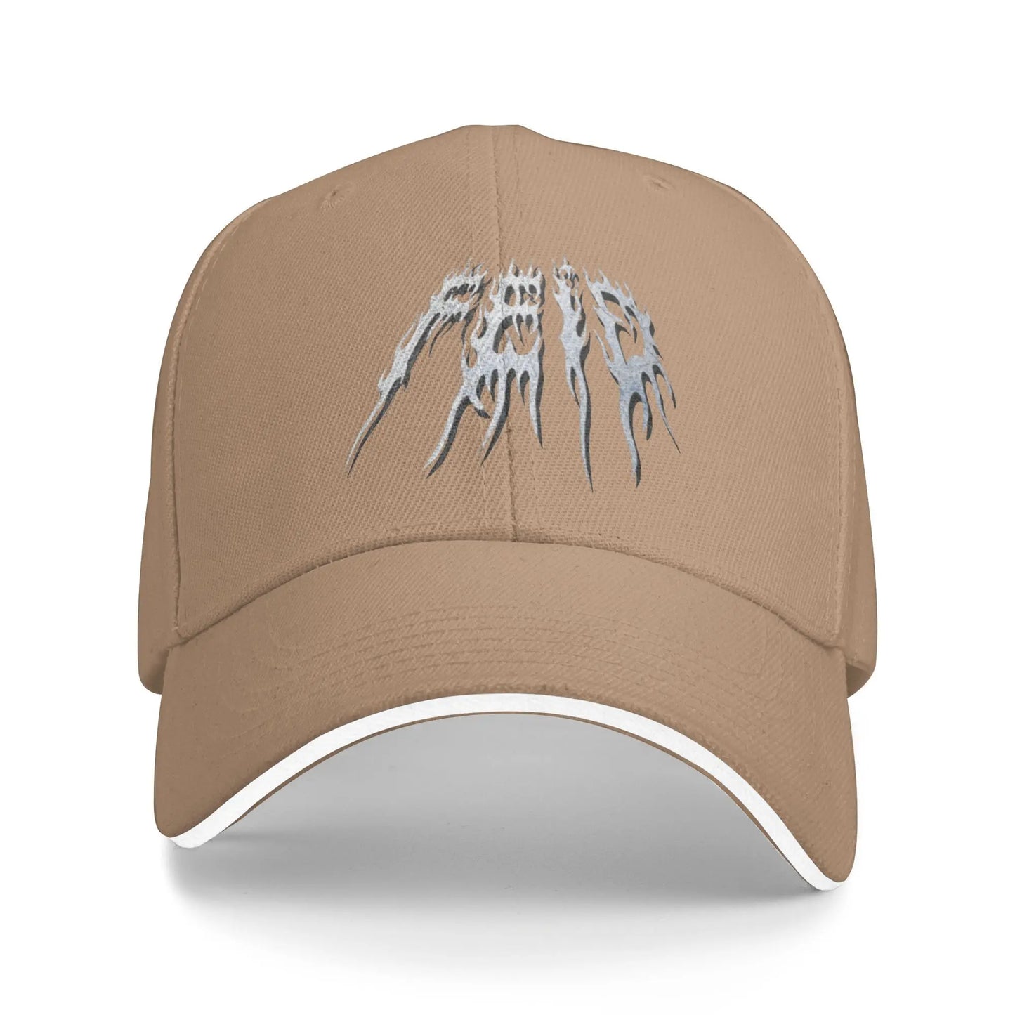 Feid “Ferxxo Flame Logo” Cap – Beige