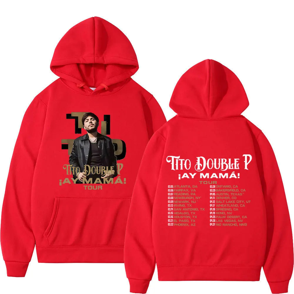 Tito Double P Ay Mamá Tour Hoodie – Red