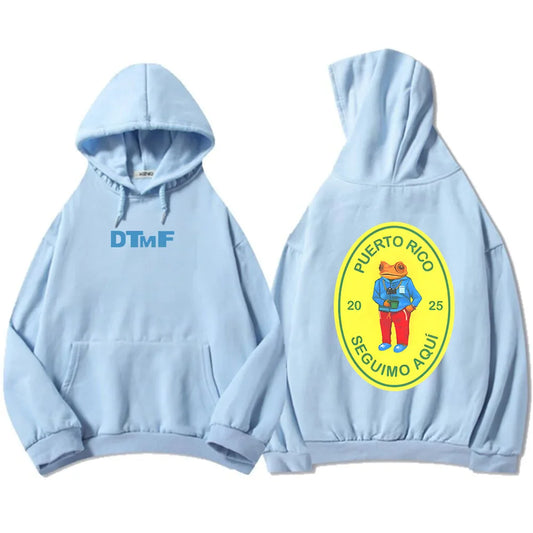 Debí Tirar Más Fotos Sky Blue Bad Bunny Hoodie – Puerto Rico DTMF 2025