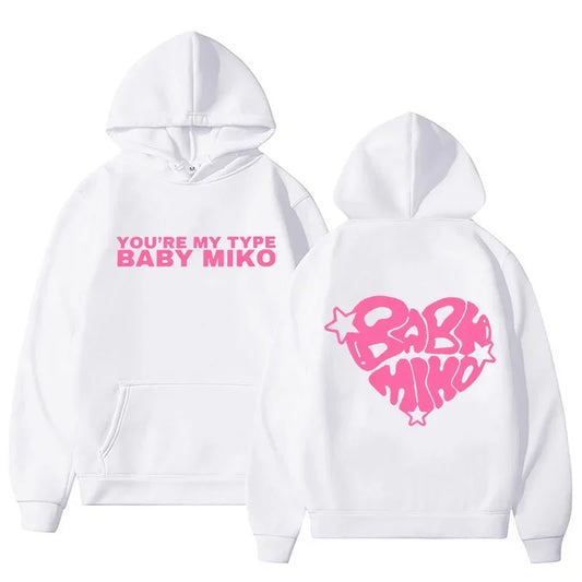 White Hoodie Baby Miko – Young Miko