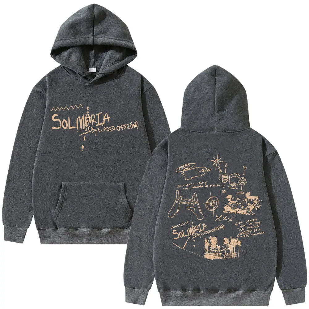 Eladio Carrion Sol Maria hoodie - dark grey