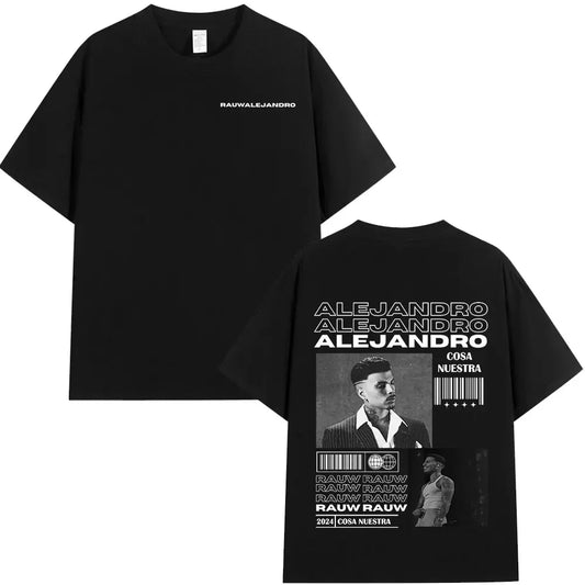 Rauw Alejandro Cosa Nuestra Black T-Shirt