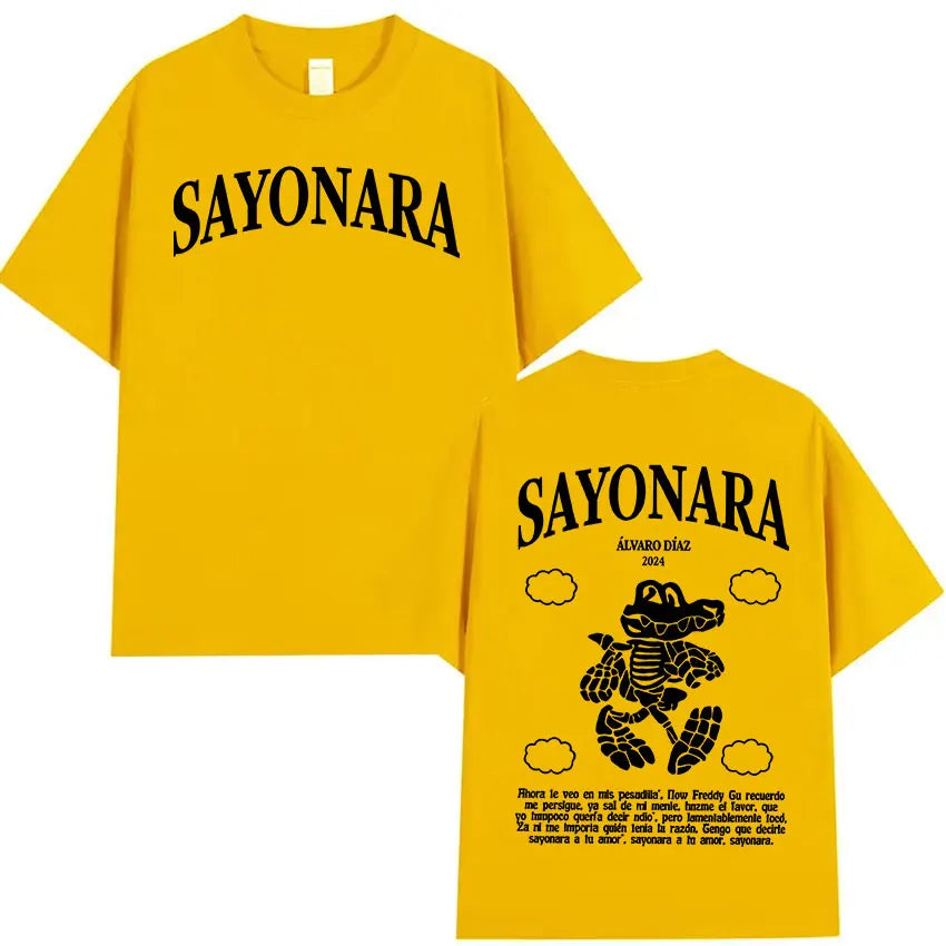 Alvaro Diaz Sayonara Tour 2025 T-Shirt – Yellow