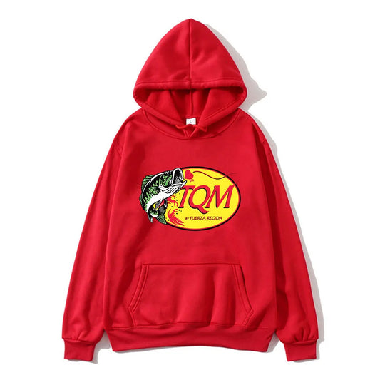Red TQM Hoodie by Fuerza Regida