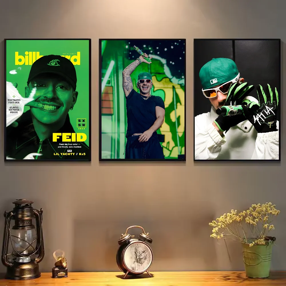 Feid Green Vibes Poster