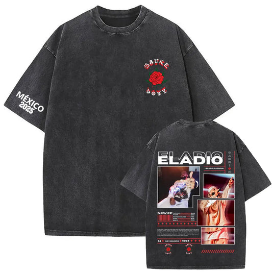 Eladio Carrión Sauce Boyz Mexico Tour 2025 T-Shirt – Black