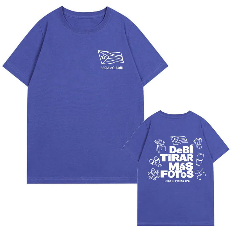 Bad Bunny Navy Blue T-Shirt – Debí Tirar Más Fotos