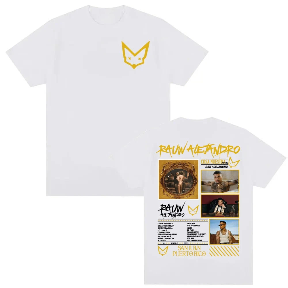 Rauw Alejandro Cosa Nuestra 2025 Tour T-Shirt – Beige