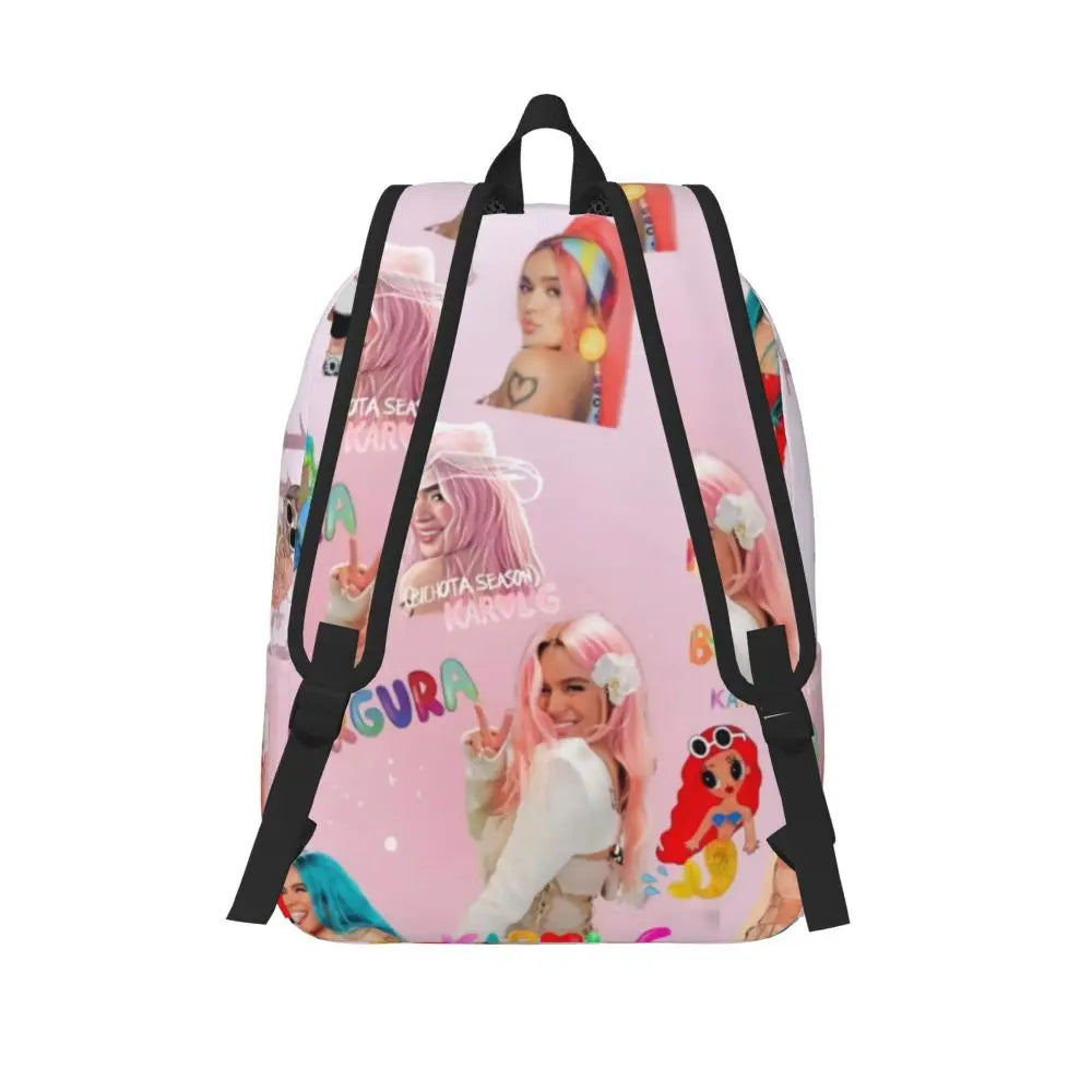 Karol G Iconic Poses Backpack – Pink Aura