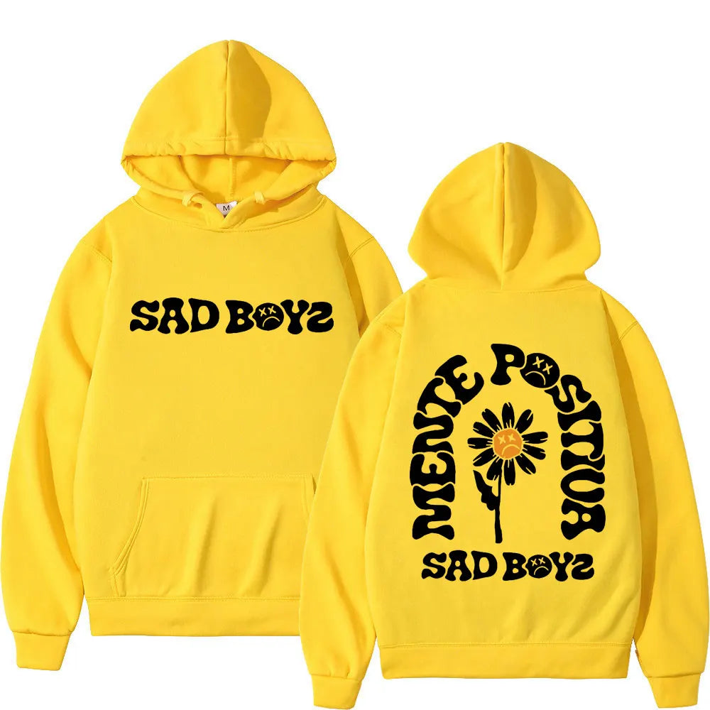 Junior H Sad Boyz “Mente Positiva” Hoodie – Yellow