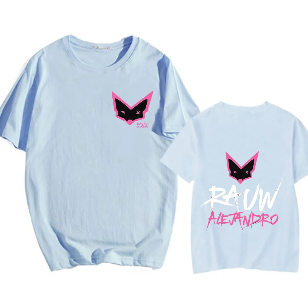 Rauw Alejandro T-Shirt – Fox Logo Light Blue