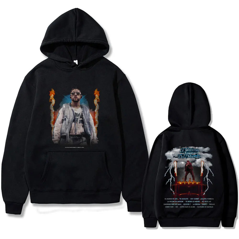 Bad Bunny El Último Tour Del Mundo Hoodie – Black