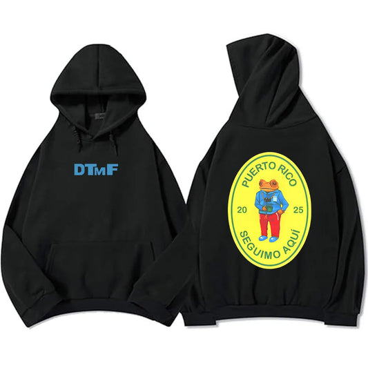 Black & Blue DTMF Hoodie – Bad Bunny Debí Tirar Más Fotos 2025