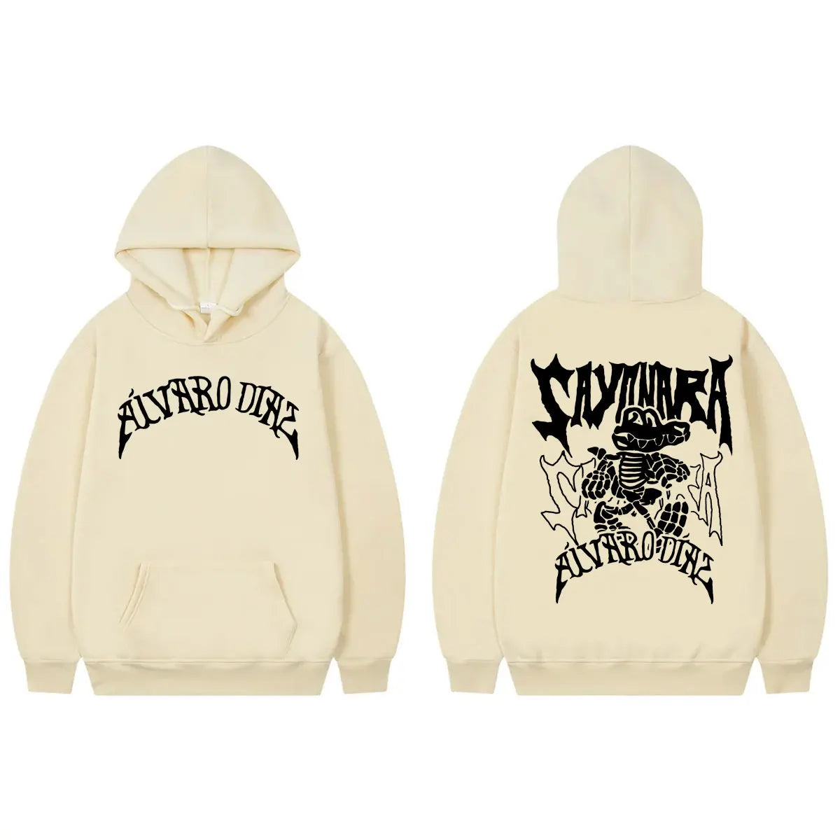 Alvaro Diaz Double Sided Hoodie – Beige