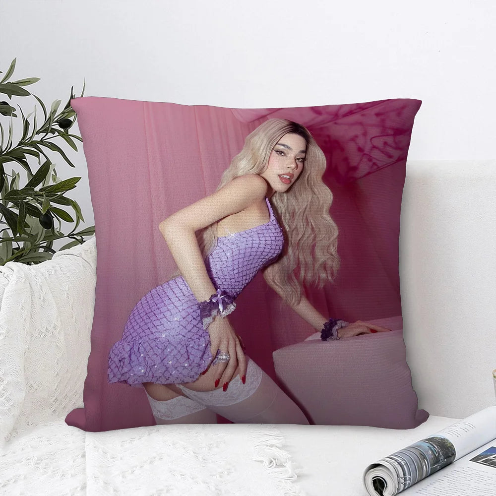 Kenia OS Lavender Glam Throw Pillow