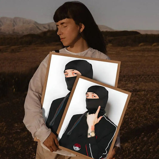 Peso Pluma Portrait Wall Poster