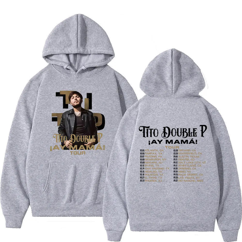 Tito Double P Ay Mamá Tour Hoodie – Gray