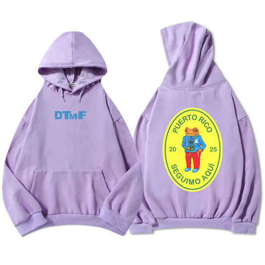 Purple DTMF Bad Bunny Hoodie – Limited 2025 Puerto Rico