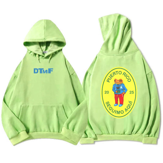 Debí Tirar Más Fotos Light Green Bad Bunny Hoodie – Puerto Rico DTMF 2025