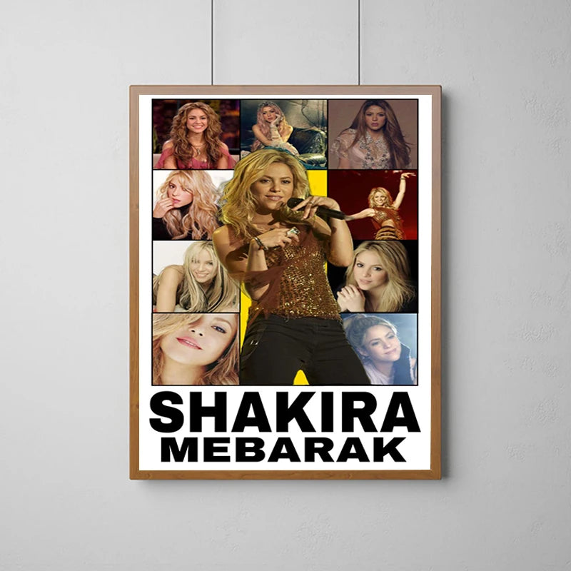 Shakira Poster – Iconic Collage Tribute to Her Career