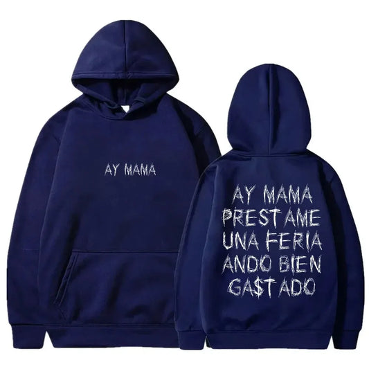 Tito Double P “Ay Mama” Navy Blue Hoodie