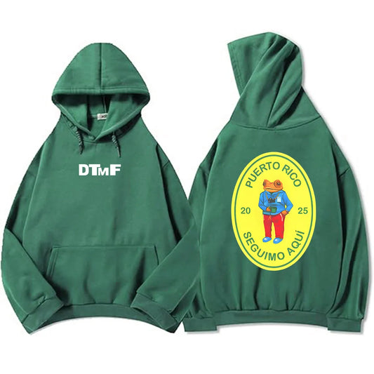 Debí Tirar Más Fotos Dark Green Bad Bunny Hoodie – Puerto Rico DTMF 2025