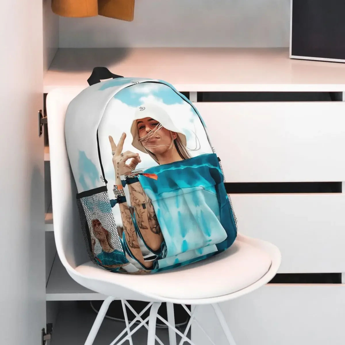 Young Miko Blue Sky Pose Backpack