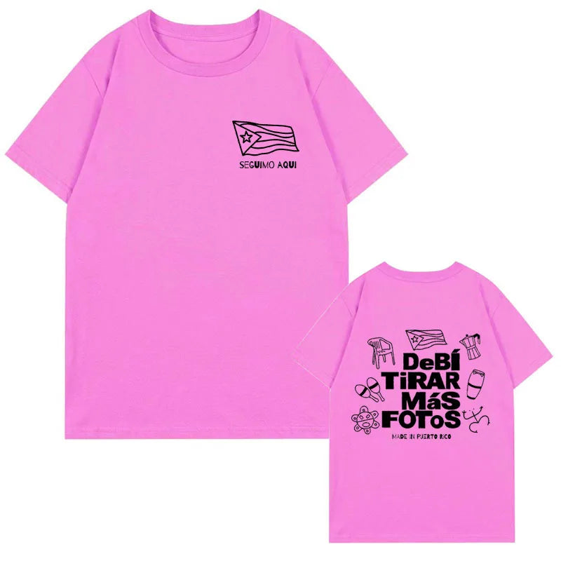 Bad Bunny Pink T-Shirt – Debí Tirar Más Fotos