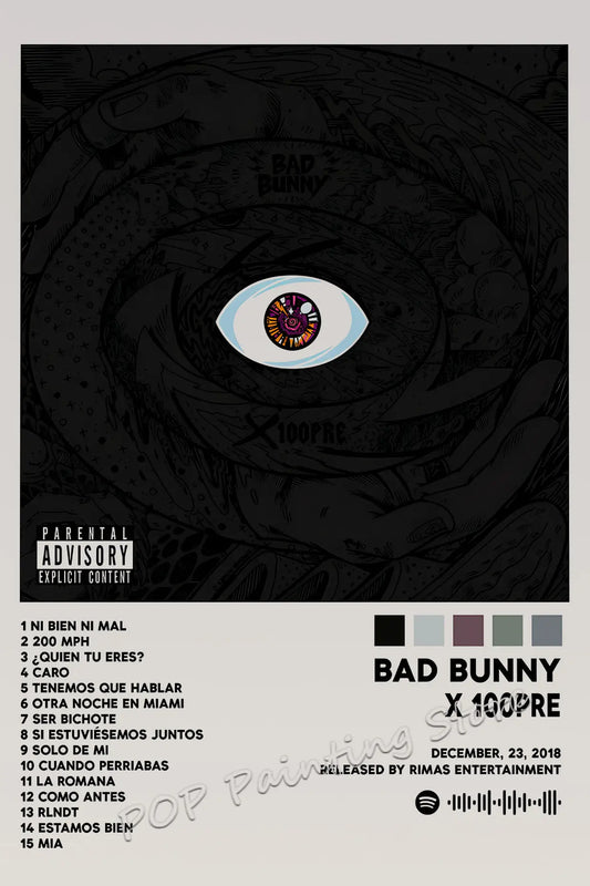 Bad Bunny Poster – X 100PRE Album