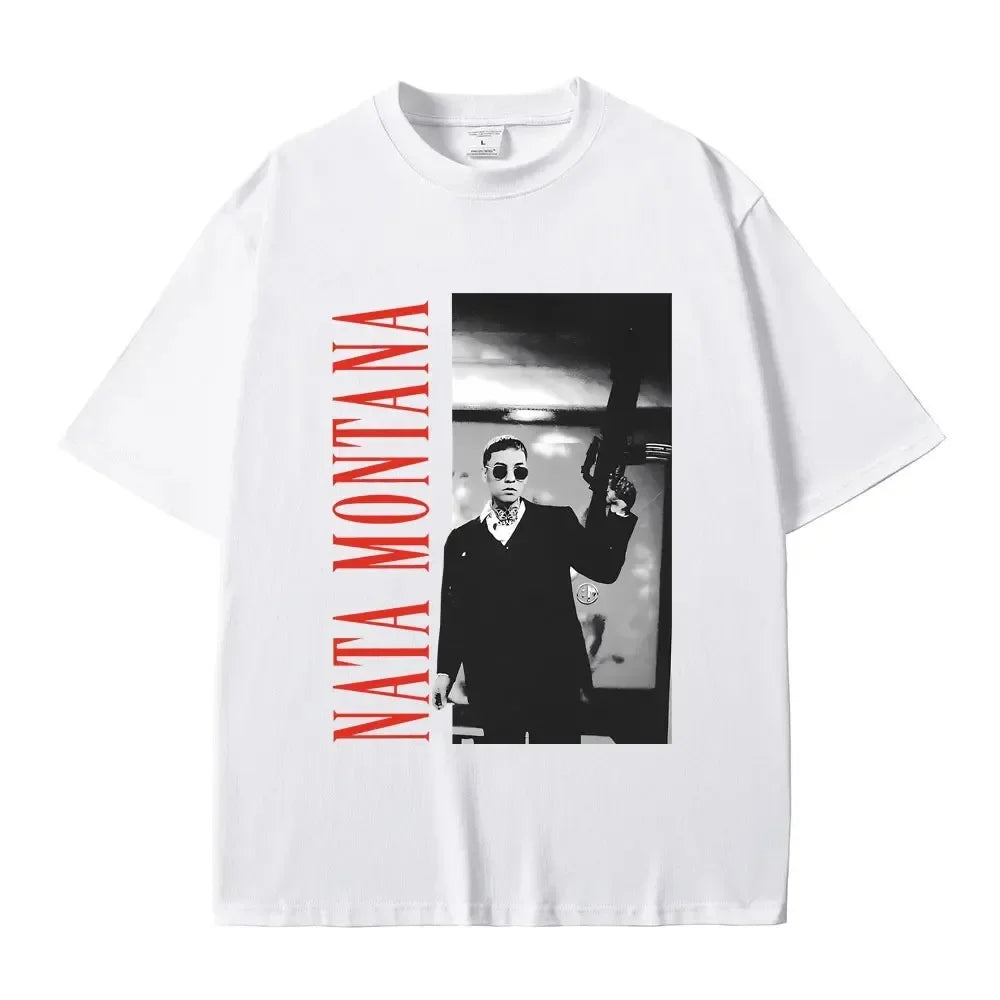 Natanael Cano Nata Montana T-Shirt – White