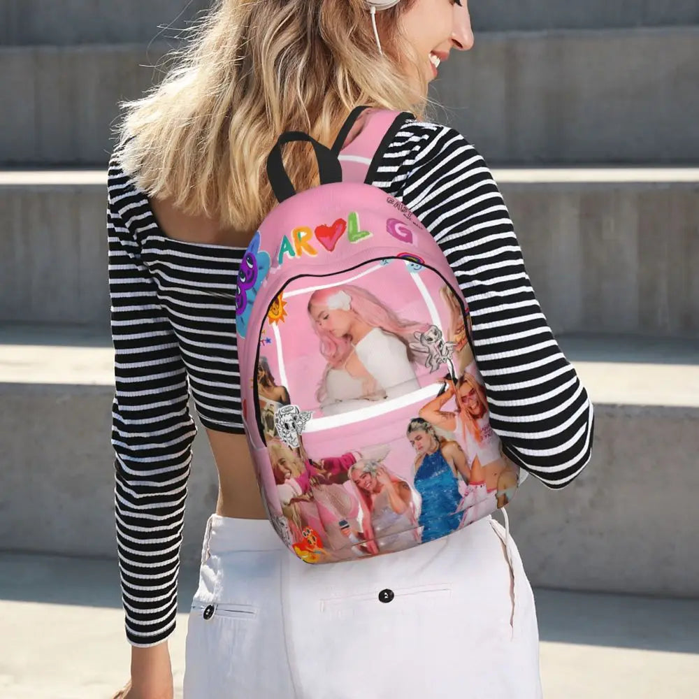 Karol G Pink Collage Backpack – Iconic Looks