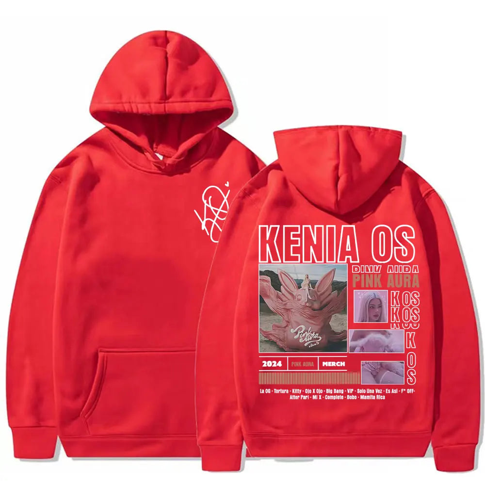 Red Kenia OS Pink Aura Tour 2025 Hoodie