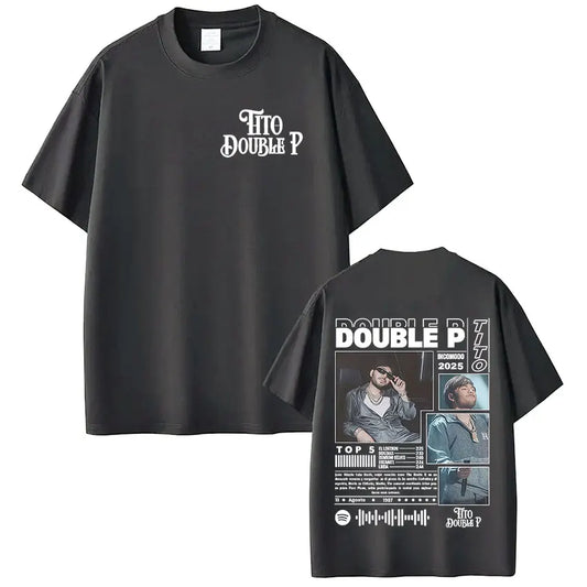 Tito Double P Incomodo Tour 2025 Dark Grey T-Shirt