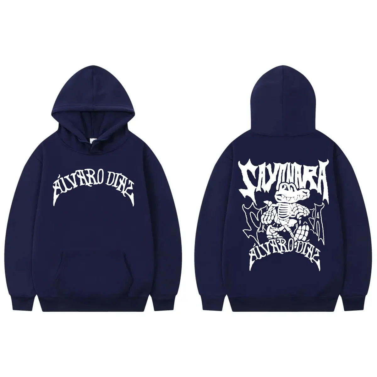 Alvaro Diaz Double Sided Hoodie – Navy Blue