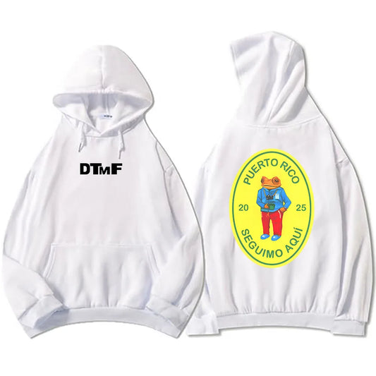 Debí Tirar Más Fotos White Bad Bunny Hoodie – Puerto Rico DTMF 2025