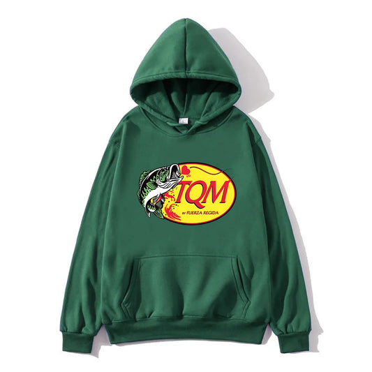 Green TQM Hoodie by Fuerza Regida