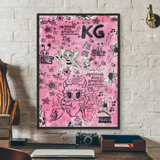 Karol G Poster – Pink Bichota Graffiti