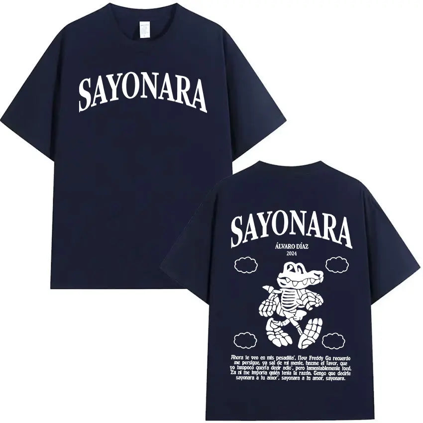 Alvaro Diaz Sayonara Tour 2025 T-Shirt – Navy Blue