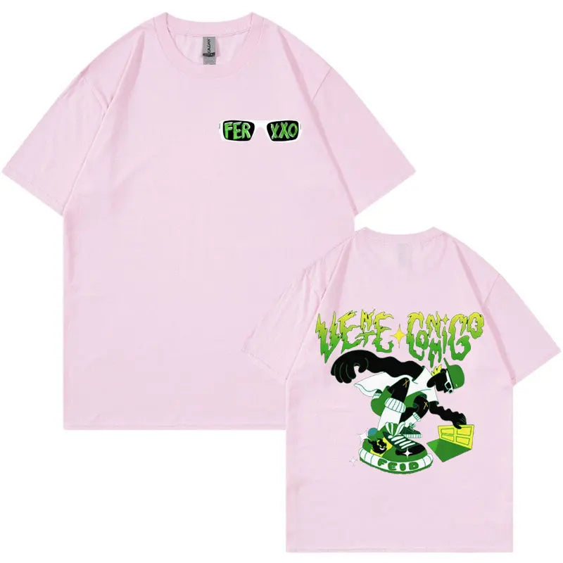 Limited Rapper Feid Ferxxo Graphic T Shirt for Men High Quality Oversized T Shirts Unisex Casual Cotton Short Sleeve Tshirt Tops