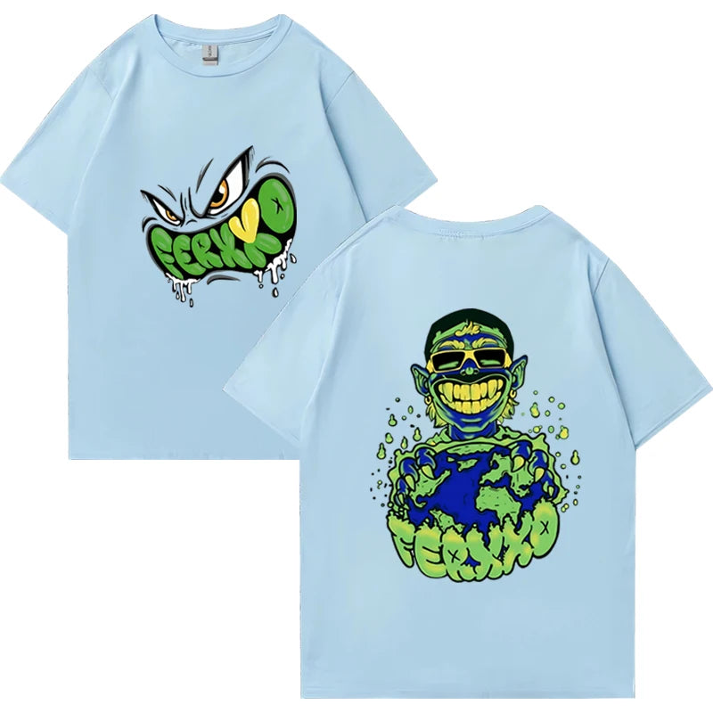 Feid Ferxxo SIXDO Blue T-Shirt