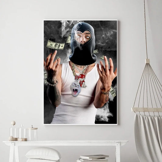 Masked Natanael Cano Poster