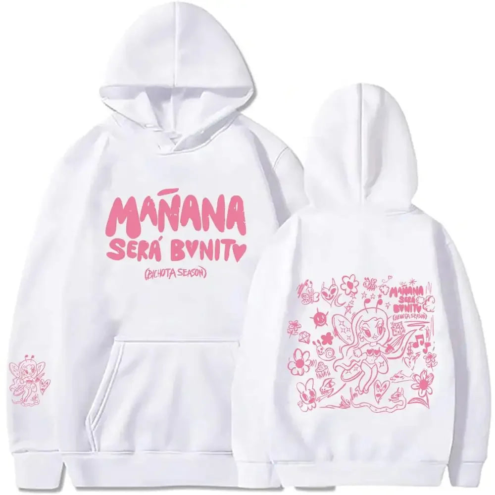 Karol G White Hoodie – Mañana Será Bonito Angel