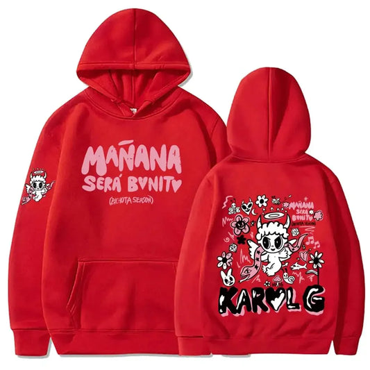 Karol G Red Hoodie – Mañana Será Bonito Angel