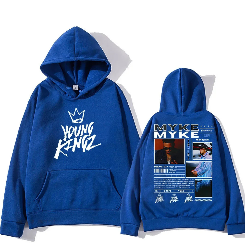 Blue Myke Towers Young Kingz Hoodie