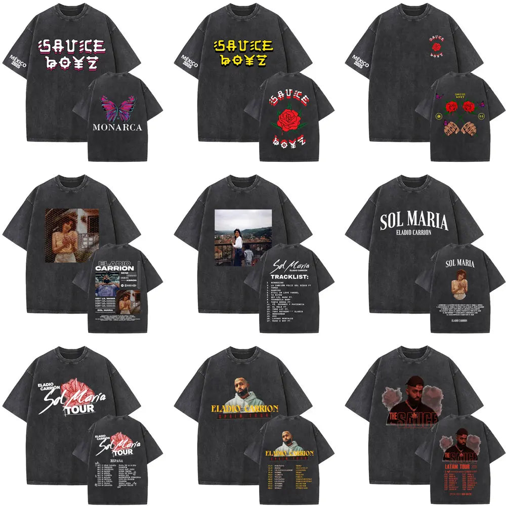 Eladio Carrión Sauce Boyz México 2025 T-Shirt – Black