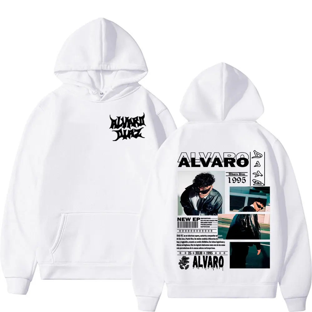 White Álvaro Díaz Felicilandia Tour 2025 Hoodie