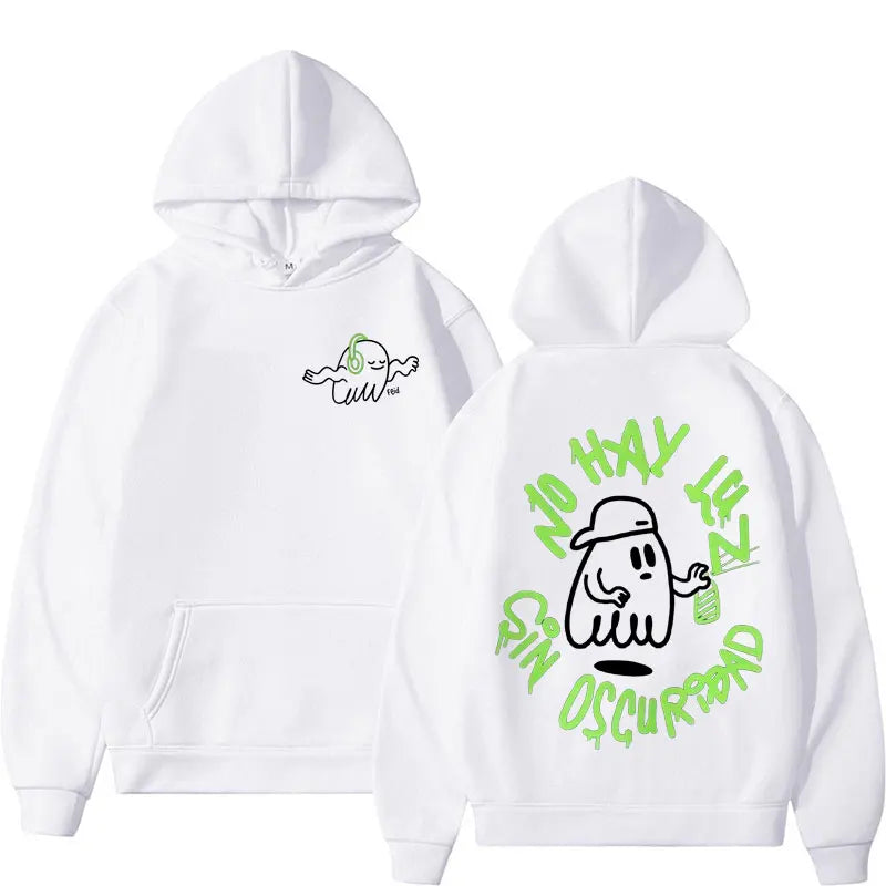 White "No Hay Luz Sin Oscuridad" Hoodie – Feid Ferxxo